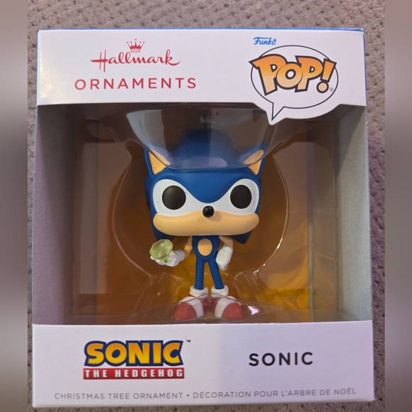 Hallmark Sonic the Hedgehog Emerald Funko POP Christmas Ornament New In Box 2025 - Picture 11 of 14